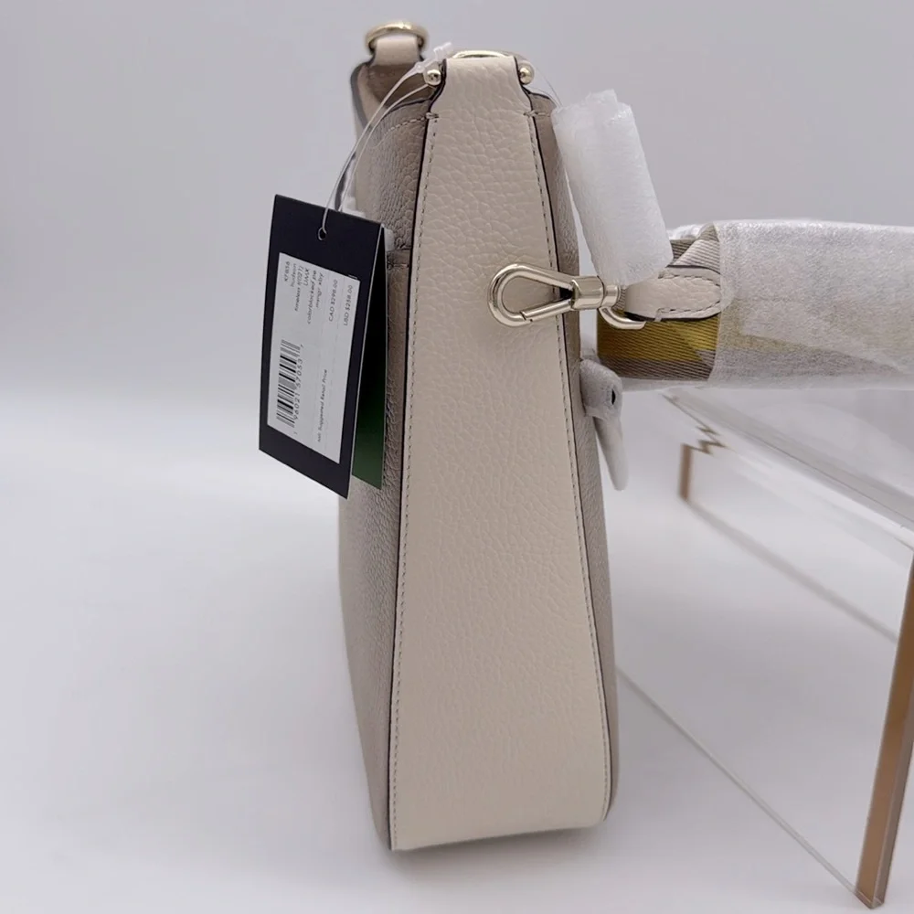 Kate Spade HUDSON messenger crossbody bag Timeless Taupe Multi